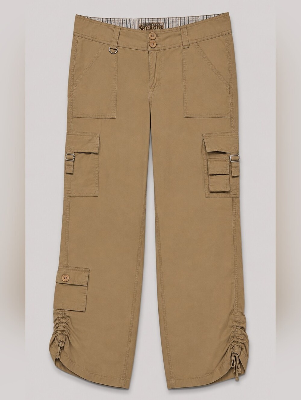 Steve Barry Cargo Beige Cotton Capri Pants Sz 10 - EUC - Picture 3 of 7